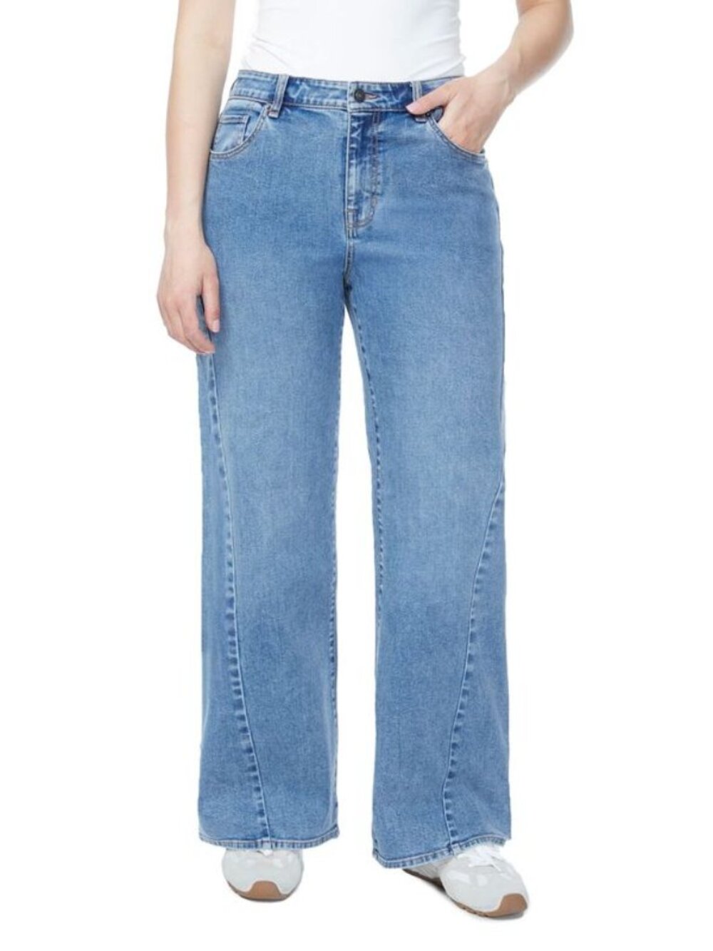 Hudson  Women's Seamed Wide Leg Jean - Light Wash  Women Size 10     NWT